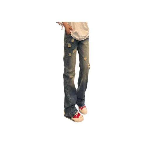 NOWSTIME Джинсы Унисекс Королевский Синий