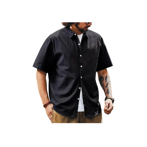 GELANLU Летняя рубашка свободный крой унисекс