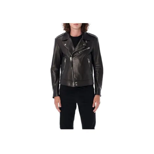 TOM FORD Кожа Куртка Мужская Черная