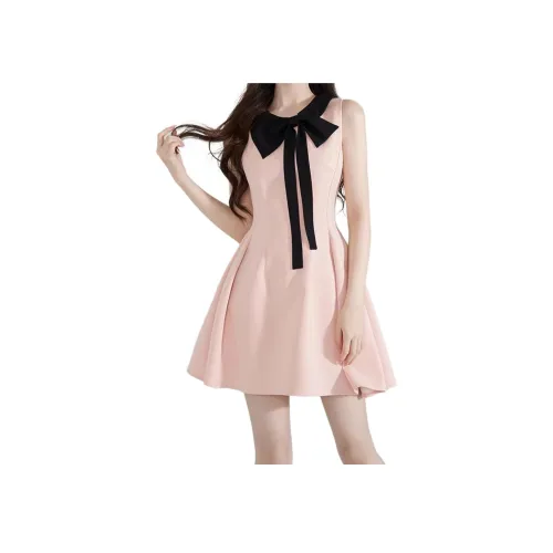 SRCG Розовые Женские Платья без рукавов
