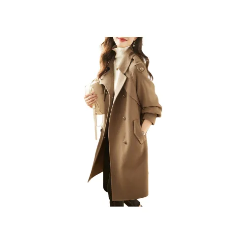 Mo Han Yi Mei Куртка Женская Кофейного цвета