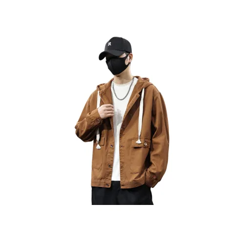 Tonlion Хаки Унисекс Джинсовые куртки