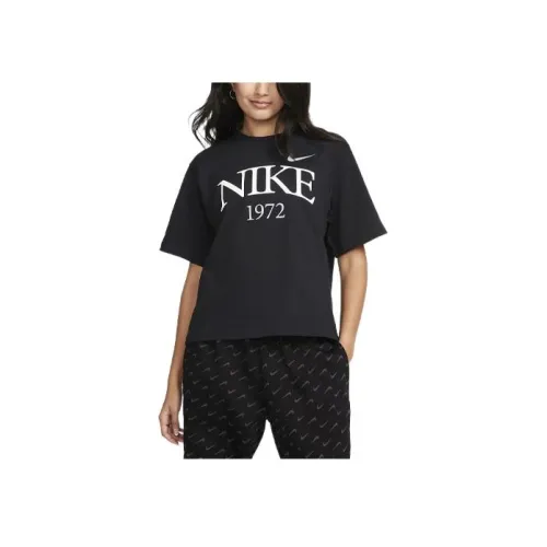 nike Т-рубашка с рукавом женская черная