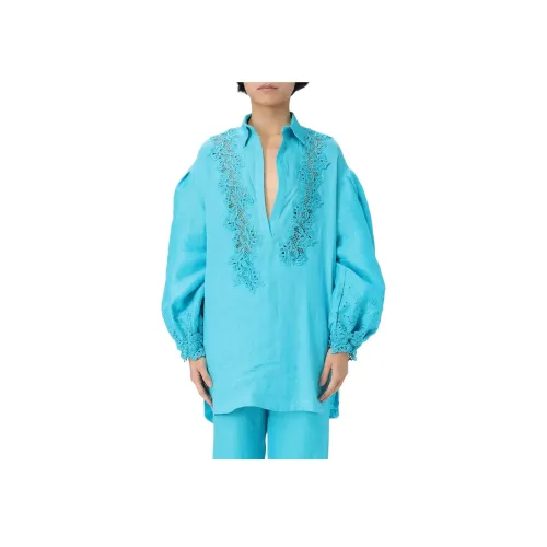 ERMANNO SCERVINO Рубашка Женская Бирюзовая