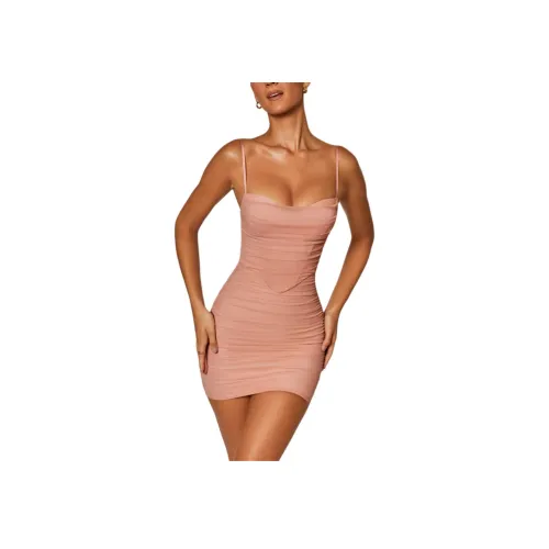 OH POLLY JADED Slip Платье Женские Румяна Румяна Цвет