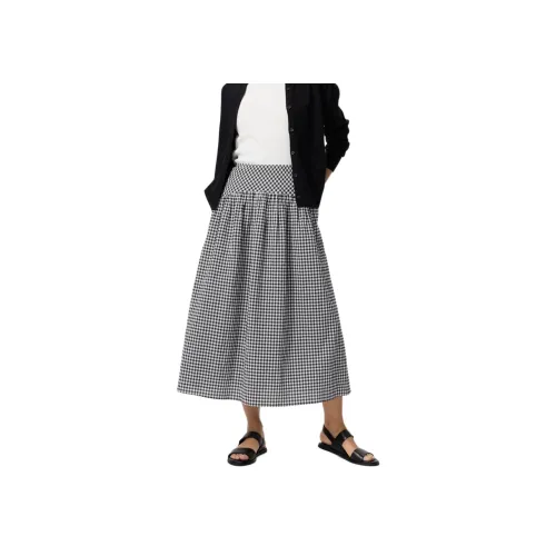 UNIQLO Повседневная длинная юбка женская черная