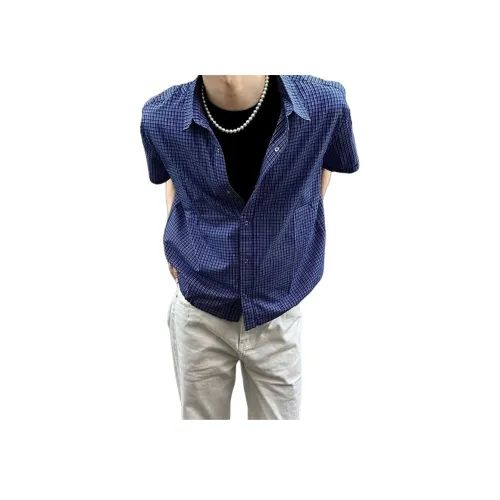 ULTRA QUATTRO Синие Унисекс Рубашки