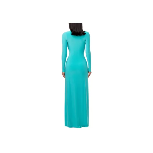 NAKED WARDROBE Бирюзовый Женские Длинные Платья с Рукавами