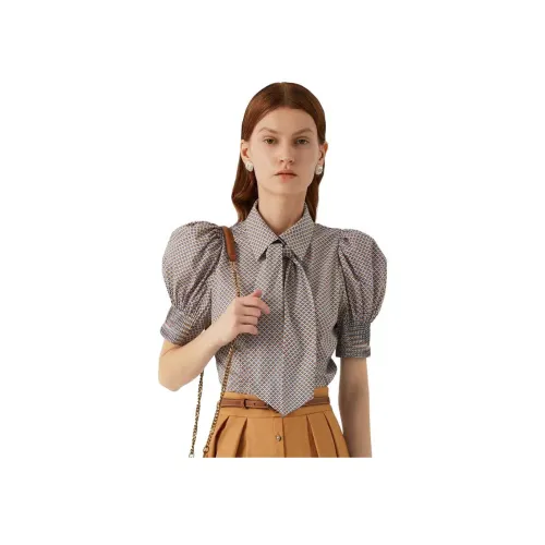 Anmani Чай Золотисто-синий Женские Рубашки