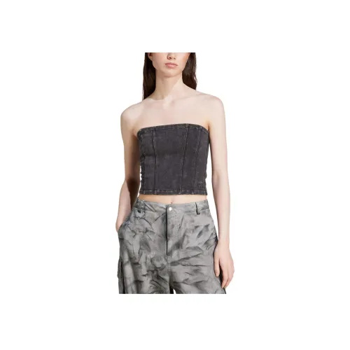 Adidas Originals Без бретелек Топ Женский Черный