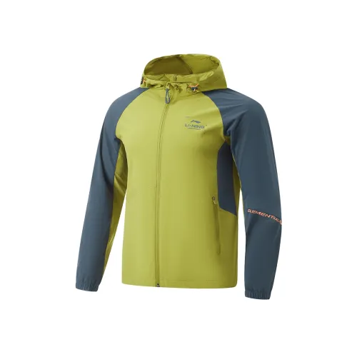 LINING Тренчкот Мужской Мшисто-зеленый Темно-синий