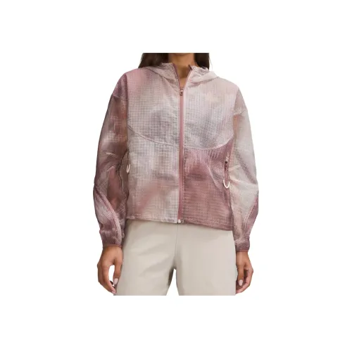 lululemon Куртка Женская Розовая с Принт