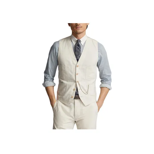 Double RL Бежевые Мужские Жилеты