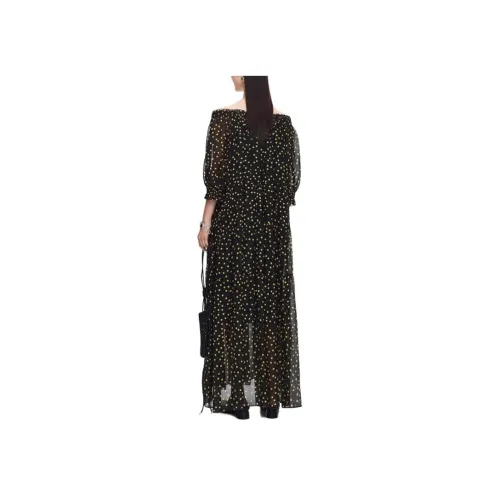 AUM Black Женские Короткие Платья с Рукавами