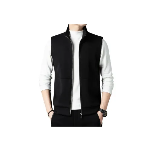 PIERRE CARDIN Мужские черные жилеты