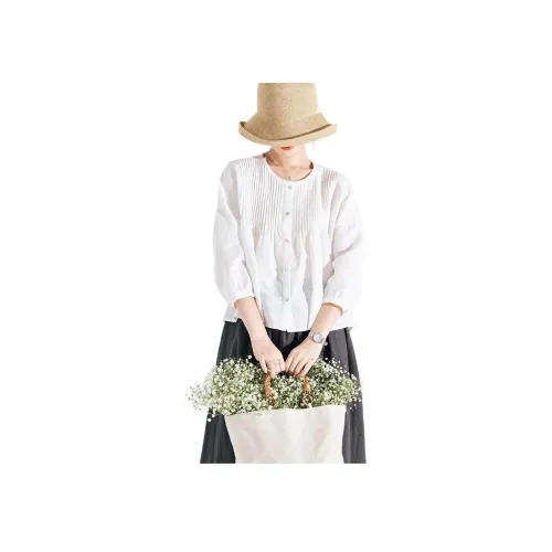 ZIMO Белые Женские Рубашки