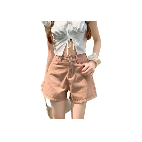 Шорты из денима "Flowers in Water" Женские