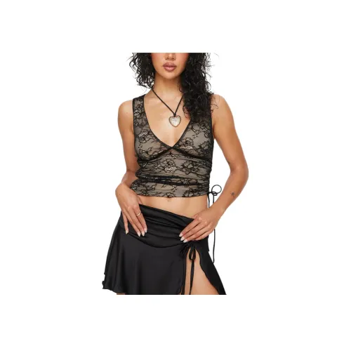 PRINCESS POLLY TRUTH Топ Майка Женская Черный