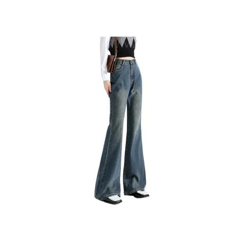 Silly Джинсы Женские Ностальгический Синий