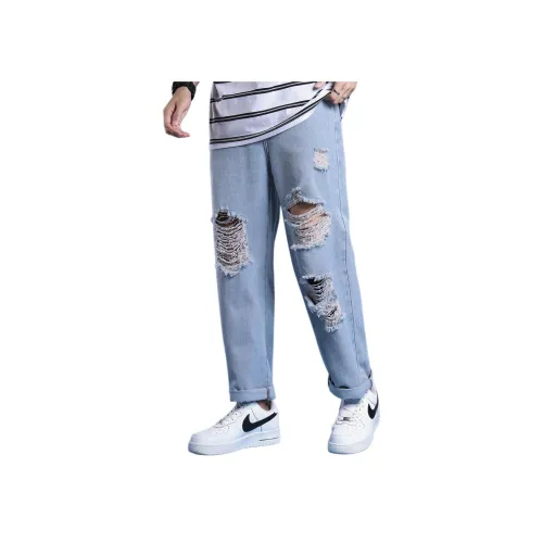 Tonlion Светло-синие мужские джинсы