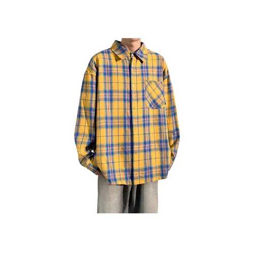 GANGZAI Желтая Унисекс Рубашка