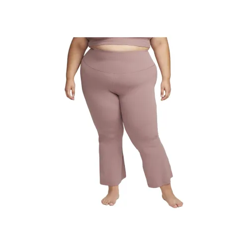 nike Йога Dri FIT Luxe Повседневные брюки Женские Smoke Lilac Red