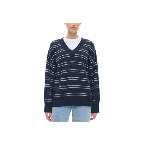 GLASSONS Stripe COSY V-Neck KNIT JUMPER Трикотаж Женский