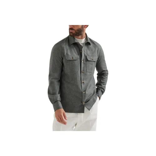 BRUNELLO CUCINELLI Рубашка Slim Fit Мужская