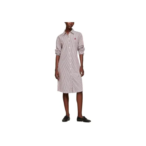 Tommy Hilfiger Red Женские Длинные Рукава Платья