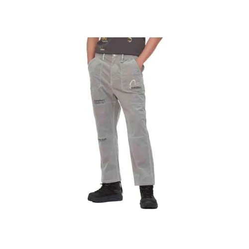 EVISU Gray Мужские Карго Брюки
