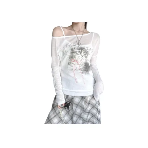 MORii Белый Женские T-рубашки