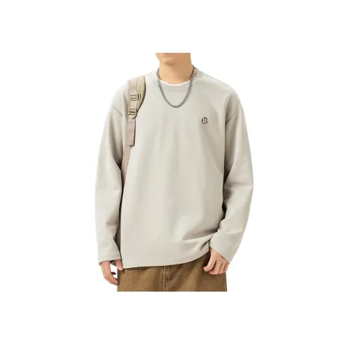 WOOD SOON Юность Повседневный Японский стиль Модный бренд Длинный рукав Т-рубашка Унисекс