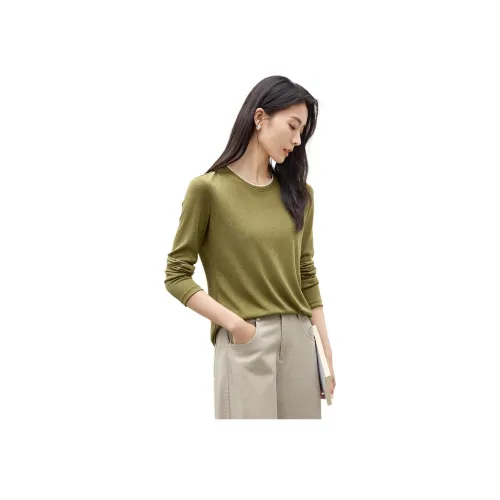 IHIMI Мшисто-зеленый Женские T-рубашки