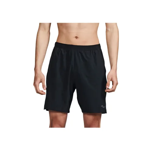 Saucony Outpace Повседневные шорты Мужские Черные