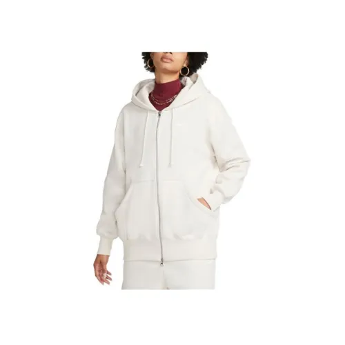 NIKE Слоновая кость Женские Свитшоты