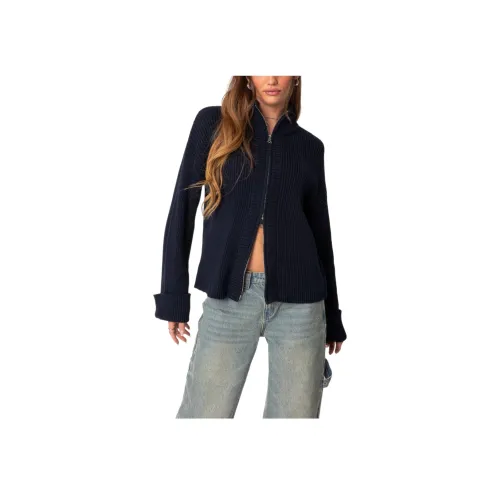 Edikted OVERSIZED ZIP UP Черепаха Шея Кардиган Трикотаж Женские