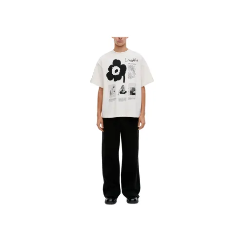 MARIMEKKO Серый Белый Унисекс Футболка