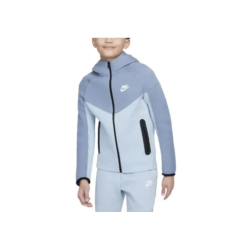 Nike Толстовка Sportswear Tech Fleece Светло-Синий Подростки