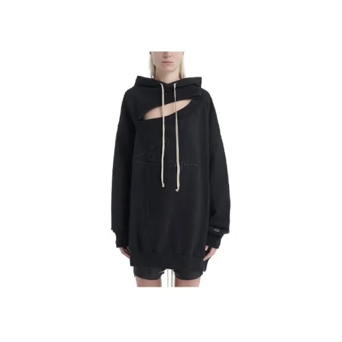 RICK OWENS Черные Женские Свитшоты