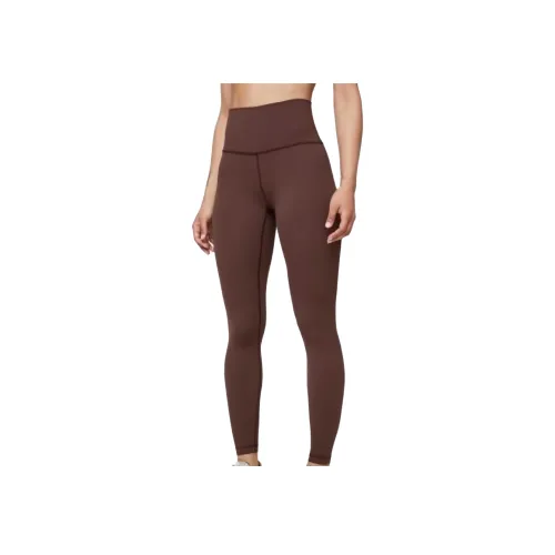 lululemon Wunder Under Спортивные брюки Женские Коричнево-красный