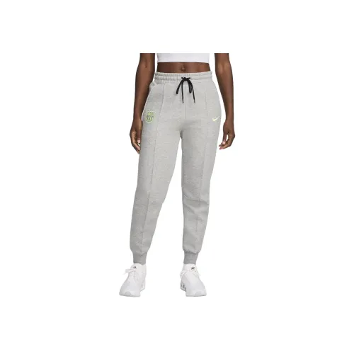 Nike FW24 Tech Fleece Вязаные Тренировочные Штаны Женские Темно-Серый