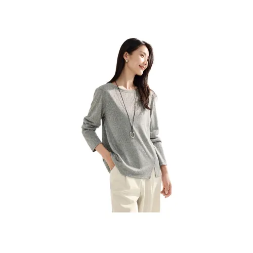 IHIMI Светлый Фотиния Серый Женские T-рубашки