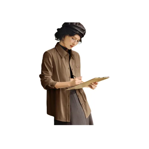 XWI Теплый Кофе Женские Рубашки