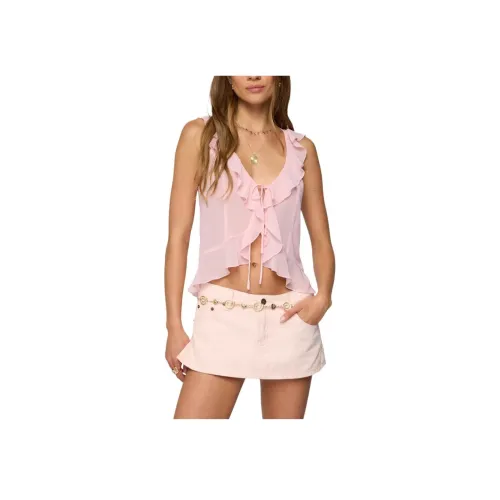 Edikted Светло-розовые Женские Майки