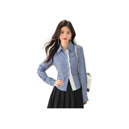 MINETTE Синий Женские Рубашки