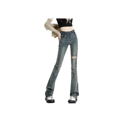 Silly Джинсы Женские Винтаж Синий