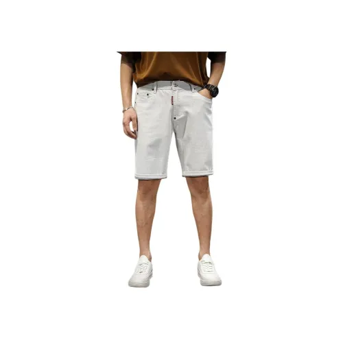 QIANJINNIU Серые Унисекс Джинсовые Шорты