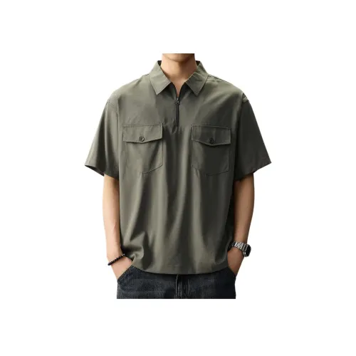 VUAS Зеленый Унисекс Поло