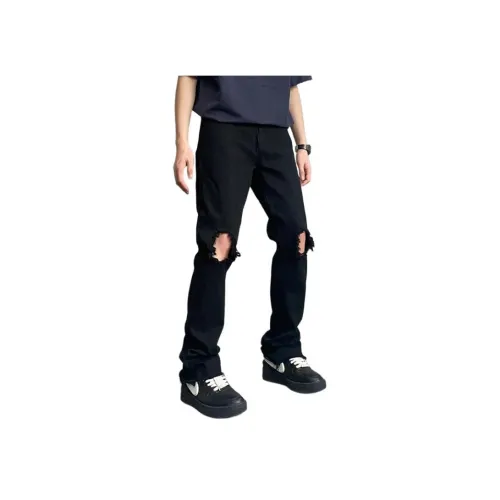 JIEPA Черные Унисекс Джинсы