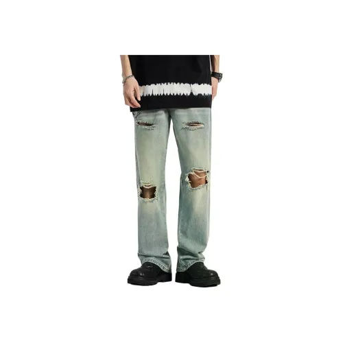 Zondi Ностальгический синий Мужские Джинсы